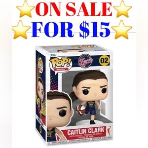 🖤3/$40🖤 Caitlin Clark Funko POP Indiana Fever Rookie WNBA Basketball Toy Figure